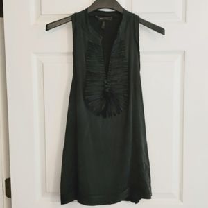 BCBGMAXAZRIA Misses size M sleeveless racerback tank silk tunic
